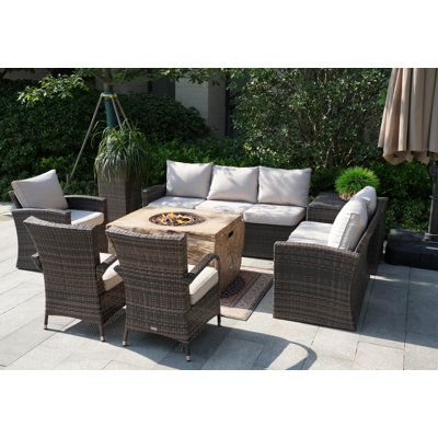 - Person Patio Conversation Set with Cushions