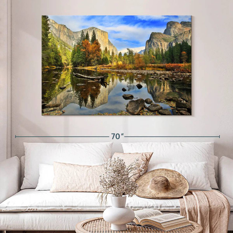 Paysage de la rivière Alvord Merced, H 34 po x l 51 po