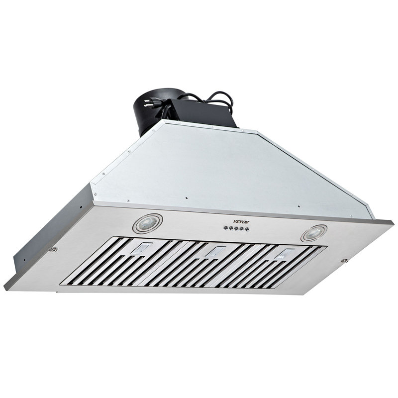Hotte intégrée à conduit 3 vitesses 36 pouces avec filtre à charbon et lumière VEVOR 800 CFM