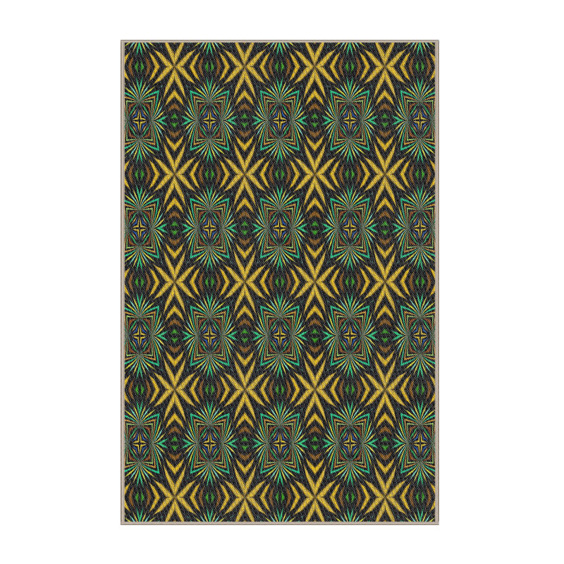 Ikat Indoor Rug, Rectangle 5' x 7'