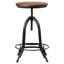 Swivel Adjustable Height Counter Stool with Metal Frame-2111277971