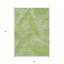 Tapis extérieur lavable floral vert lime et ivoire 5 pi x 8 pi