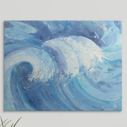 Mathers The Big Wave, Albena Hristova, reproduction d'art, H 27 po x l 36 po x P 1,5 po, Toile