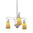 Madelen 3 - Light Steel Dimmable Chandelier
