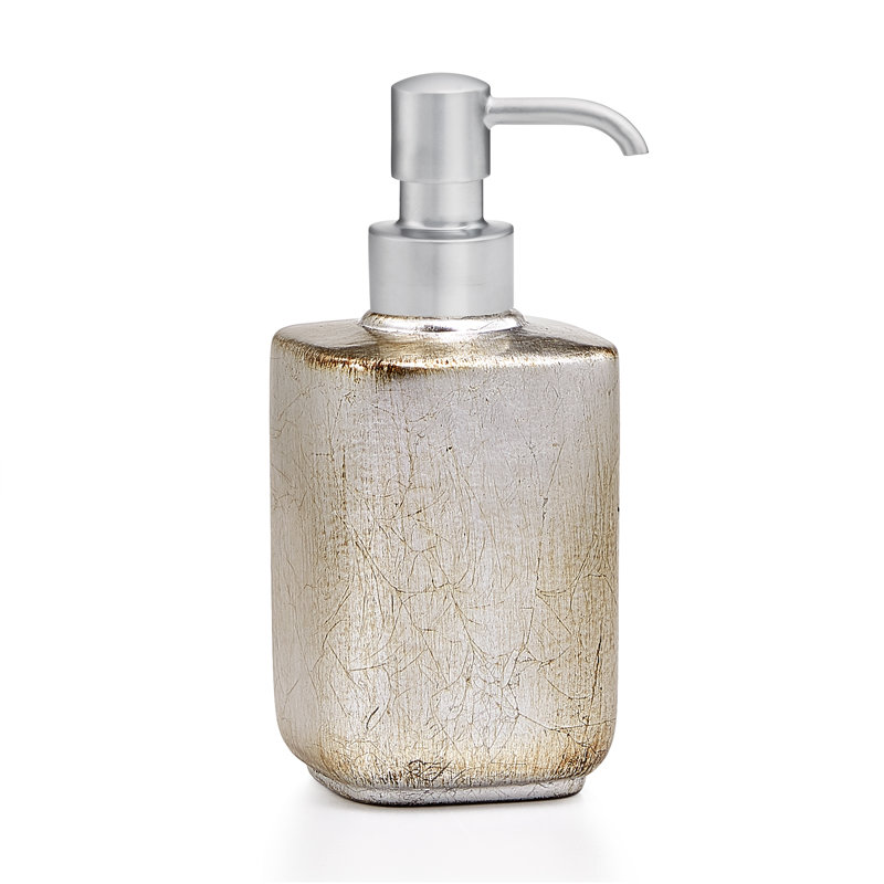 Ava Soap Dispenser, Silver, Satin Nickel
