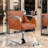 Heavy Duty Hydraulic Wide Seat Stylist Salon Chair Brown