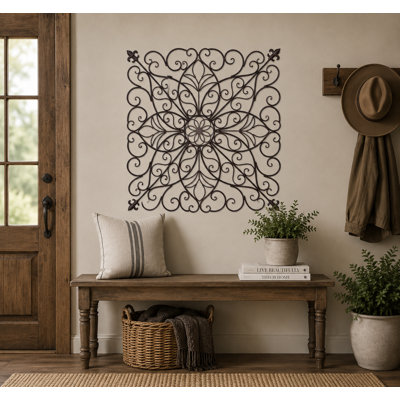 Décoration murale en métal Lotus