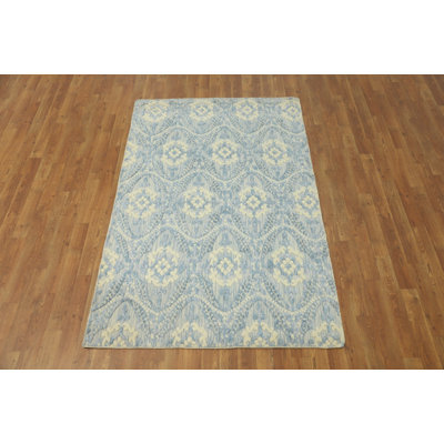 All-Over Modern Abstract Oriental Rug 4x6