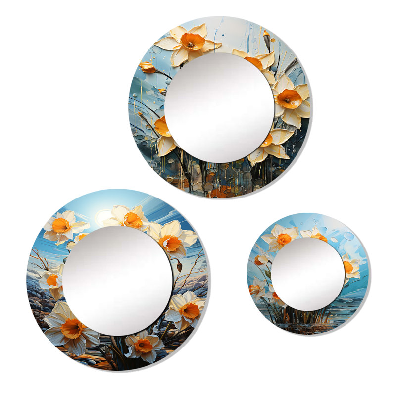 Devanae Metal Round Mirror