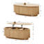 Table basse ovale à plateau relevable de 43,3 po avec rangement-1703234245
