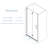 Shower Door 32'' - W x 72'' H Door Frameless Shower Door with-101851997