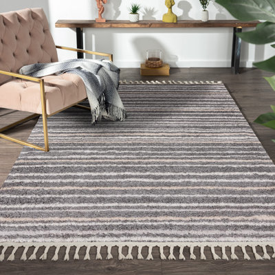 Tapis gris Emmalei