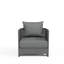 Chaise d'extérieur avec coussins