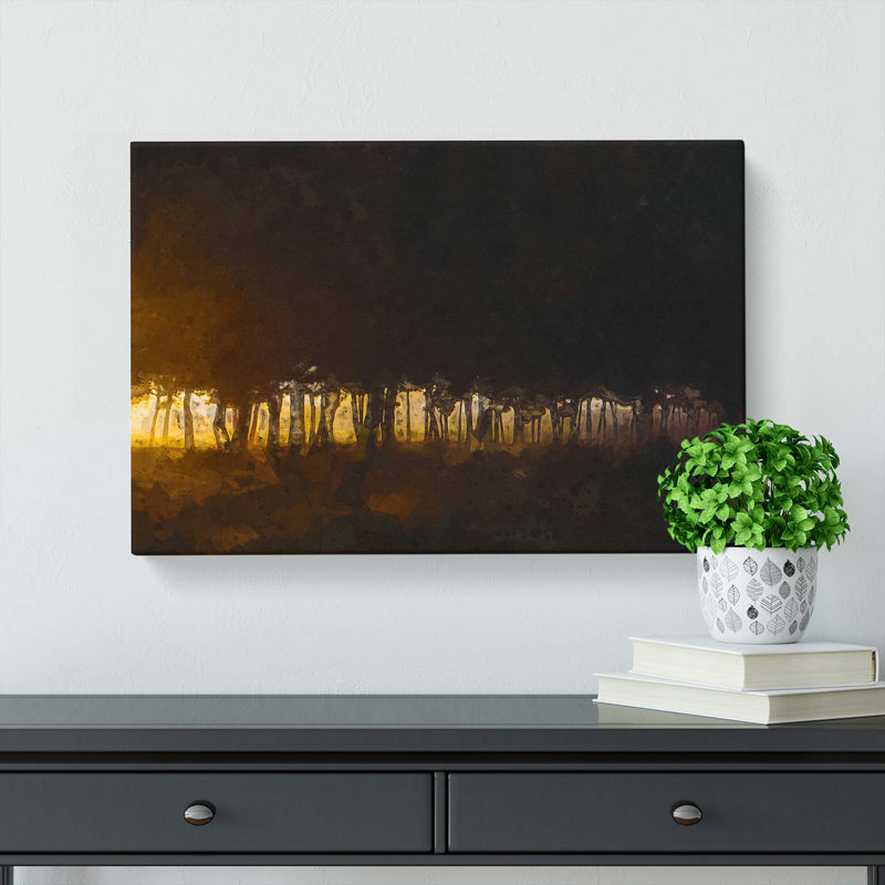 Woodland In Portugal In Abstract - Wrapped Canvas Print, 50cm H x 76cm W x 3cm D