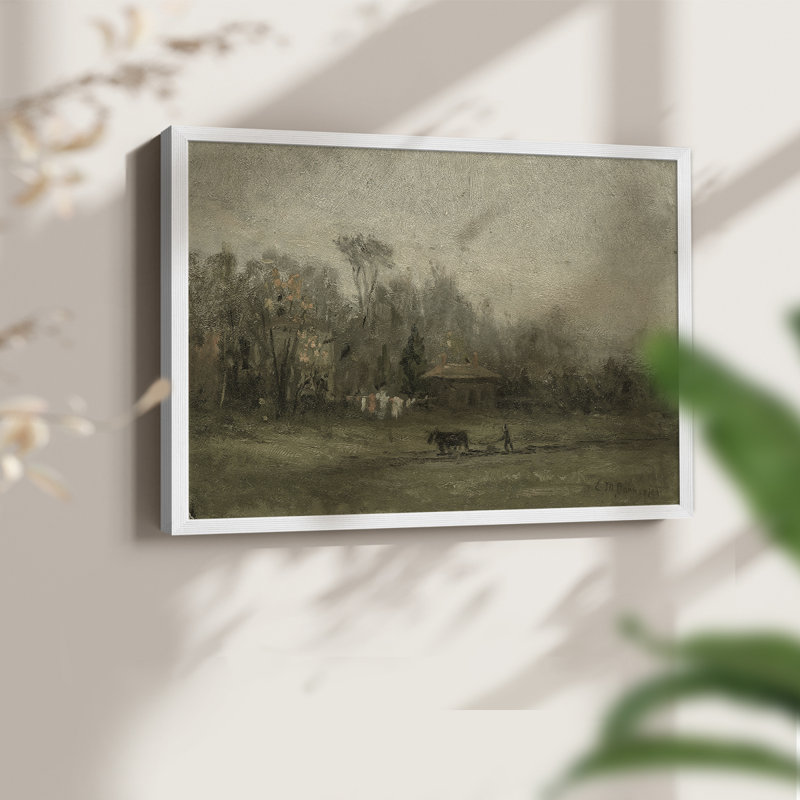 Paysages rétro-DCCxxi-impression encadrée - réversible, H 22 po x l 28 po, Blanc