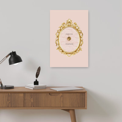 Press For Champagne Classic Elegant Romantic Wall Art Print