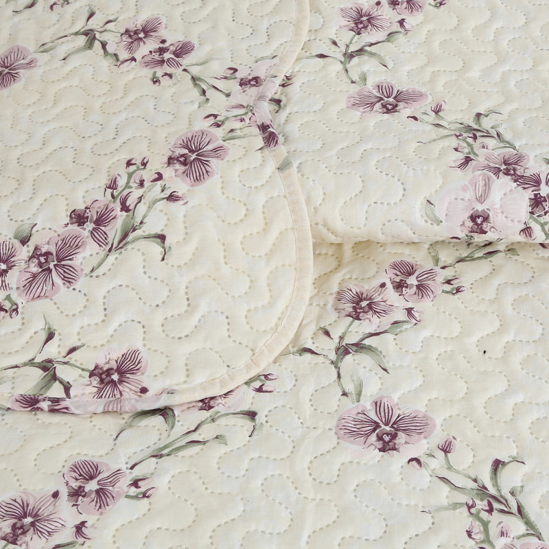 Ensemble de courtepointe 2 pièces Marina Soft Home Marina de Pinsonic Bedding, Courtepointe simple + 1 taie d'oreiller