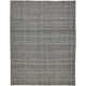 Rectangle Fleurette Handmade Flatweave Polyester Area Rug in Gray/Ivory