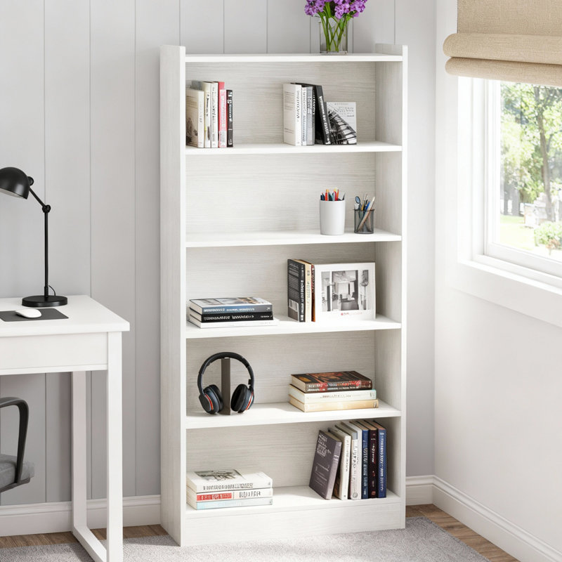 Bibliothèque 72 ", Blanc, (5 tablettes) H 72,05 po x l 11,81 po x P 35,43 po