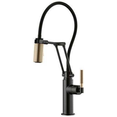 Litze® Articulating Faucet with Knurled Handle