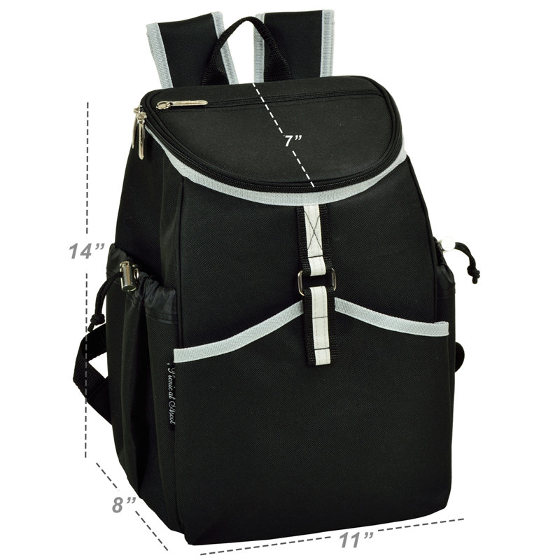 Glacière sac à dos 22 canettes Bold, Noir, noir, noir, noir