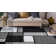 Astika Geometric Gray/White/Black Area Rug