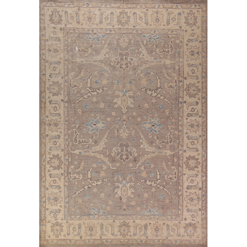 Tapis gris anthracite et gris en nouvel âge 11 pi 8 po x 8 pi 8 po One-of-a-Kind