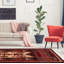 Tapis décoratif en laine noué à la main de conception unique noué à la main new age rizbaft rouge/beige 3 pi 3 po x 6 pi 3 po