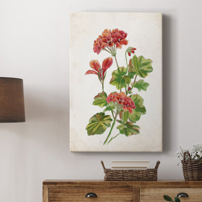 Scarlet Botanical II - Cavas enveloppés de galerie