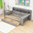 Wooden Daybed with 2 Drawers Storage and Built-in-Desk-2062152091