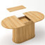 Table de salle à manger extensible de 55,11 po à 70,86 po avec pieds rayés pour le salon et la cuisine-91753767