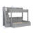 Twin Over Full Bunk Bed With Trundle Bed & Storage Steps, Full-Length Safety Rails, Built-In Storage & USB Charging Ports-2056871224