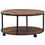 Table basse à roulettes avec rangement
