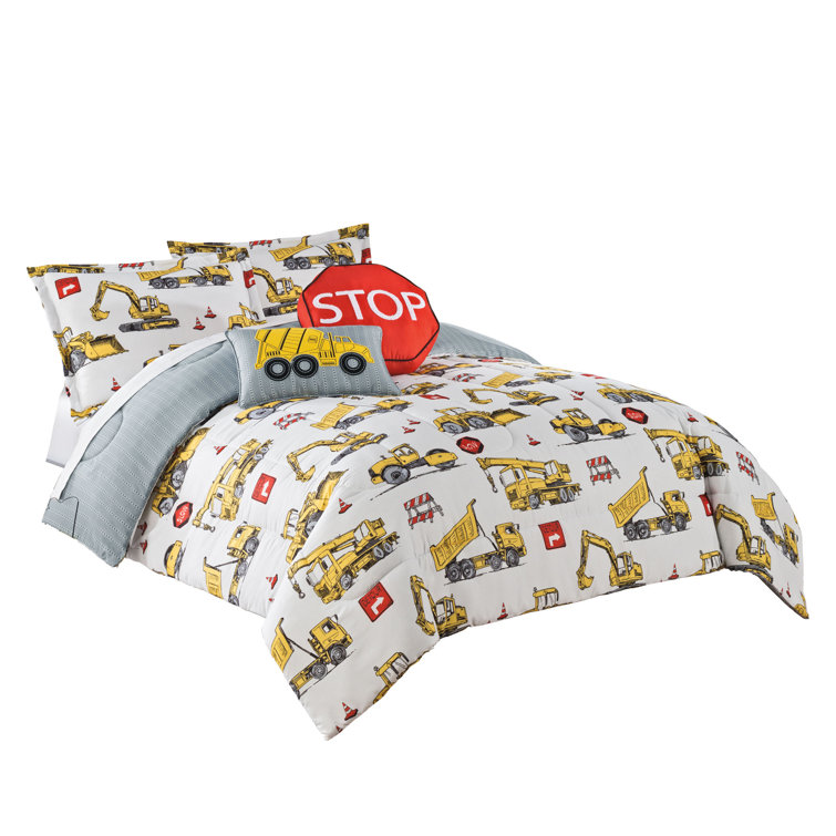 Waverly Under Construction Reversible Comforter Set u0026 Reviews - Wayfair  Canada