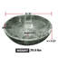 Handmade Marble Onyx Bathroom Sink, 16”, Round Vessel Sink, Green Zebra