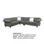 Canapé modulaire en similicuir de 66 po de large Tiberius