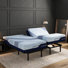 Split King Massaging Adjustable Bed With 14 Inch Memory Mattress Included, Wireless Remote, Underbed Light