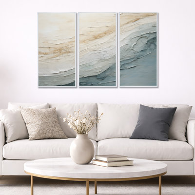 Cofsky - Coastal Minimalism Printed Wall Art (Set of 3)