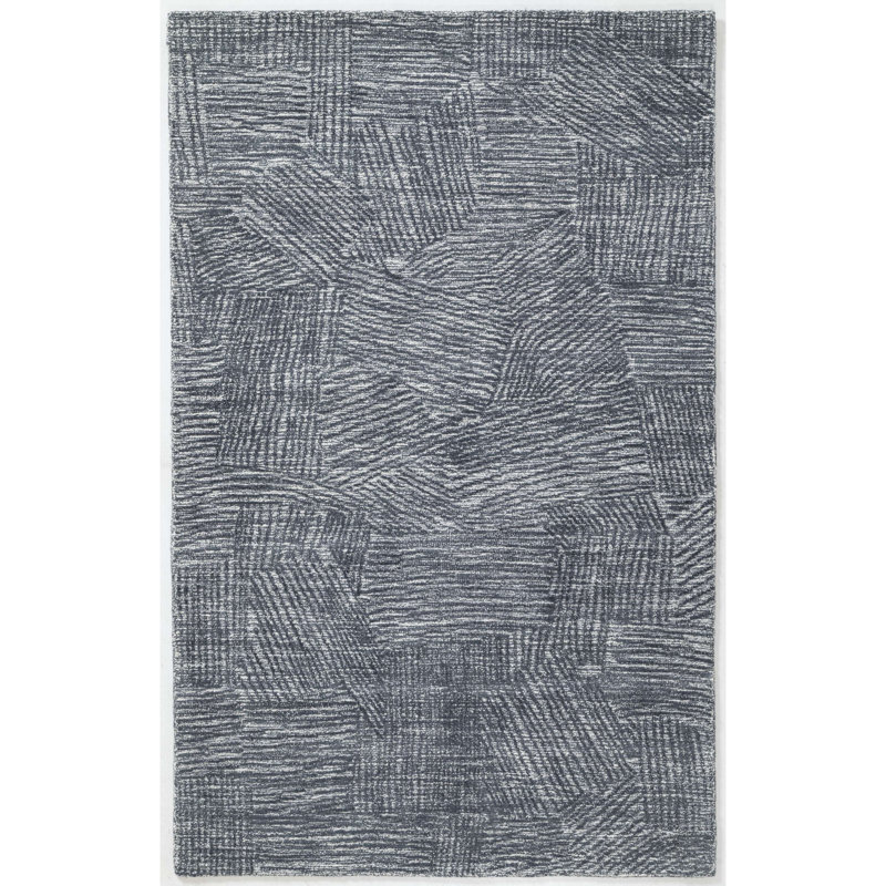 Tapis en laine touffeté à la main Solros, Rectangle 7 pi 6 po x 9 pi 6 po
