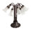 24" High Blue/White Tiffany Pond Lily 12 Light Table Lamp