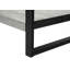 Table d'appoint, côté, bout, table de chevet, lampe, salon, chambre à coucher, stratifié gris, métal noir, industriel-1820126355