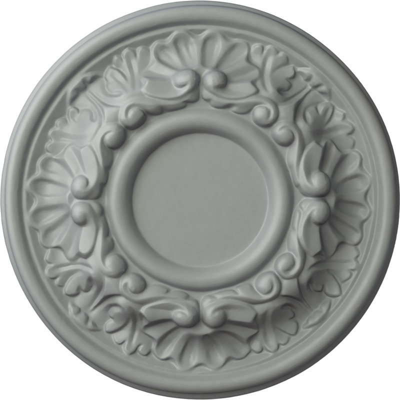 Endurathane Odessa Ceiling Medallion, 7 1/2"OD x 1 1/8"P (Fits Canopies up to 2 1/2"), Factory Primed, Primed