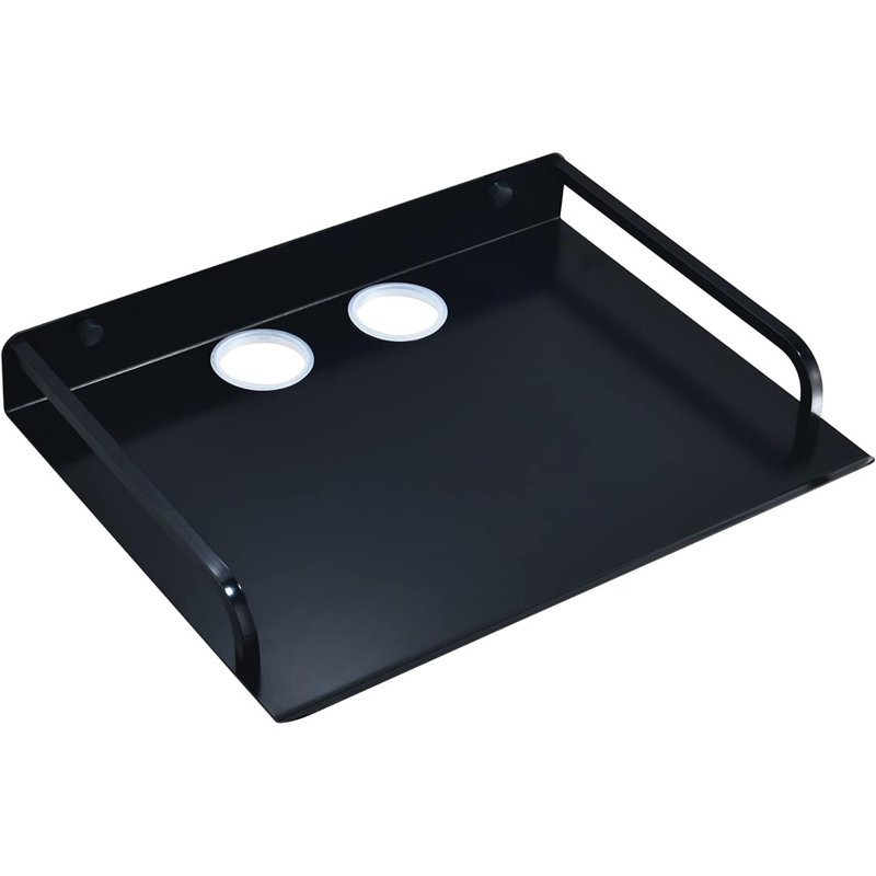 Floating Shelf For Tv Components, Wall Mounted Projector Shelf Metal Entertainment Centre Shelves For Router, Modem, Cable Boxe, Game Console, Dvd Player, Hifi Receiver