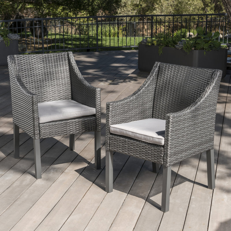 Chaise de patio Amarveer, Gris