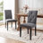Upholstered Dining Chairs Set of 6, Button Tufted Parsons Dining Chair, Kitchen Chairs with Solid Wood Legs, Wood Accent Chair with High Back-61110244