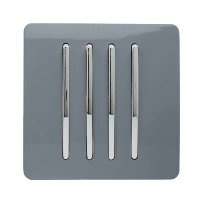 Trendi Switch 4 Gang 1 or 2 way Rocket Light Switch