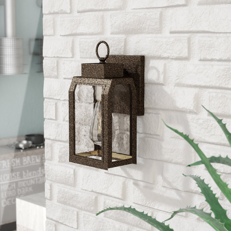 Abram Wall Light, 12.25" H x 5.75" W x 5.5" D, Antique Gold