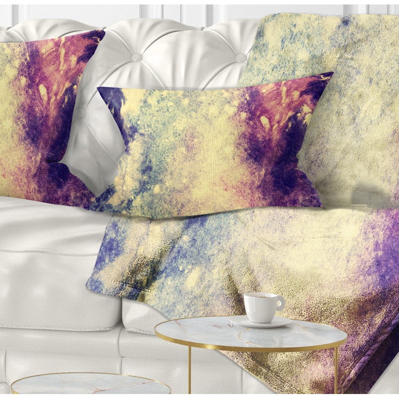  Coussin abstrait, Rectangulaire, 12 po x 20 po