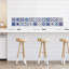Spanish and Moroccan Blue Tiles Wall Stickers Mix
