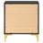 Black And Gold 2-Drawer Rectangular Nightstand-125817894